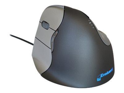 Evoluent VerticalMouse 4 Venstrehåndet Ergonomisk Mus med 6 Knapper - Kablet