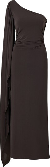 Mango Maxikjole Dress Cape Brun Mango Maxikjole Dress Cape Brun