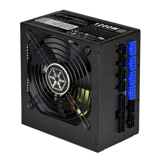 Silverstone ST1200-PTS strømforsyningsenhet 1200 W 20+4 pin ATX ATX Sort Silverstone ST1200-PTS strømforsyningsenhet 1200 W 20+4 pin ATX ATX Sort