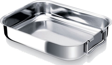 BEKA Ildfast form i rustfritt stål 40x28cm