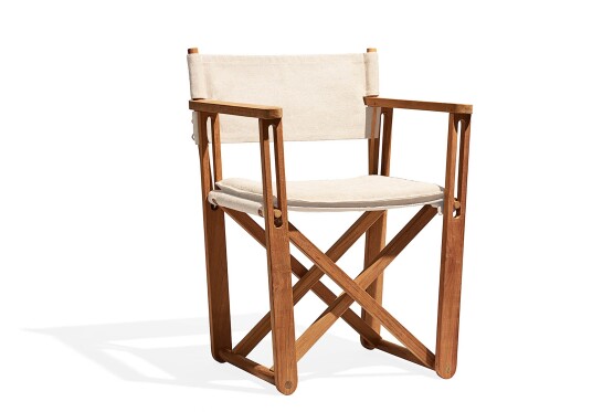 Skargaarden Kryss lounge stol Teak/beige Grå Skargaarden Kryss lounge stol Teak/beige Grå