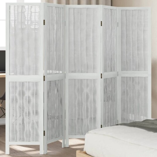 Romdeler 5 paneler hvit heltre keisertre 8721012073739 Romdeler 5 paneler hvit heltre keisertre 8721012073739