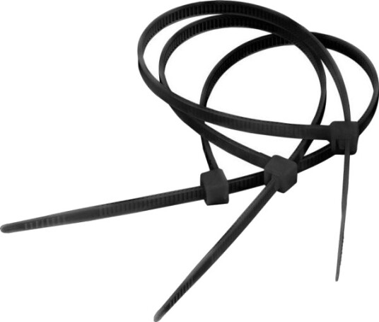 Cabletech Kabelorganisator Cabletech Kabelklemme 9,0 Mm/122 Cm Svart Cabletech 10 Stk.