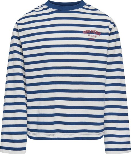 Kids Only Genser KogIda Cloud Danser/Navy Peony (Ida) Trykk Kids Only 13 14 år (158 164) Genser Blå Hvit