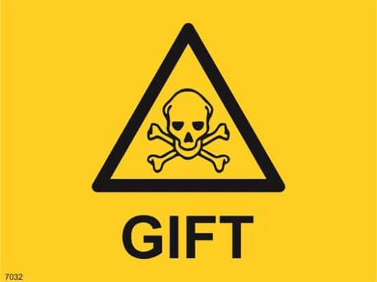 ADVARSEL GIFT 21X15 Alu-plate