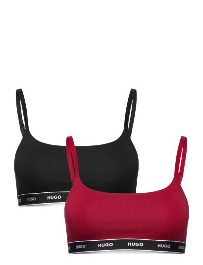 HUGO Twin Bralette Stripe Red M HUGO Twin Bralette Stripe Red M
