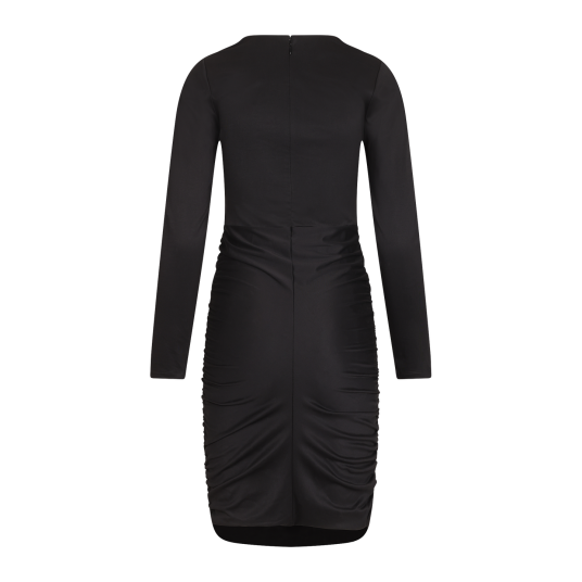 Clio Dress Black S Gathered short dress