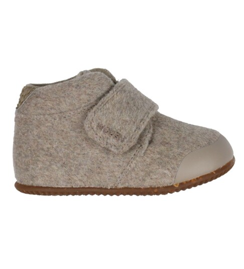 Woden Tøfler Kim Filt Beige Melange 20 Babysko