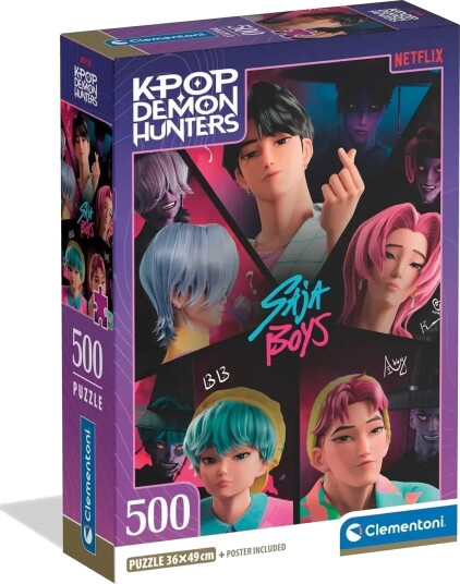 Clementoni Puslespill 500 Brikker K Pop Demon Hunters: HUNTR/X Clementoni Puslespill 500 Brikker K Pop Demon Hunters: HUNTR/X