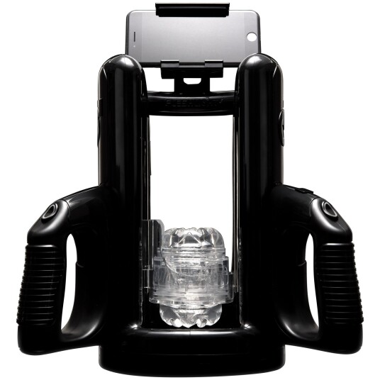 Fleshlight Quickshot Launch med Telefonholder - Svart