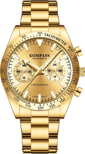 Kompass Airborne Chronograph Gold