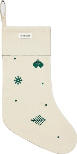 Engholm Textiles Julesok Julia Broderet Cream ONE SIZE