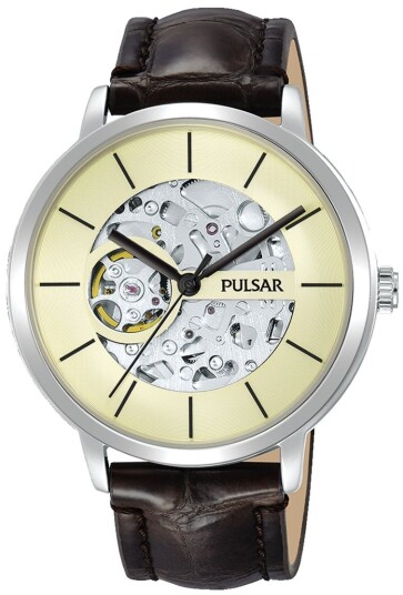Pulsar Herreklokke P8A005X1 Classic Beige/Lær Ø42 mm Pulsar Herreklokke P8A005X1 Classic Beige/Lær Ø42 mm