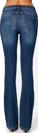 ONLY Blush Mid Flared Denim Dark Blue Denim S/30