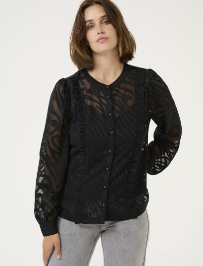 Cream Cryana Shirt - Black - 38