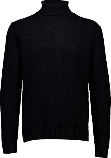 Lindbergh Structure Roll Neck Knit BLACK M