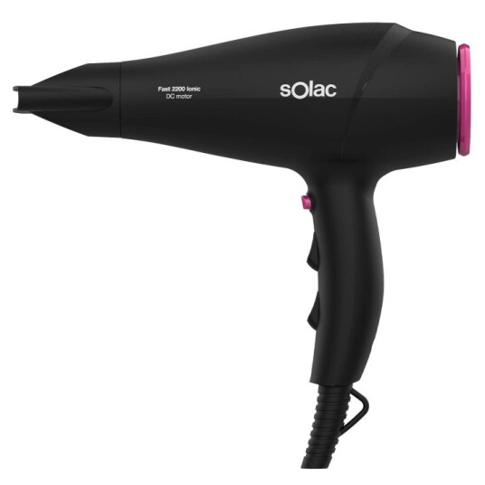 SOLAC Hårføner Rask 2200 Ionic Svart SOLAC Hårføner Rask 2200 Ionic Svart