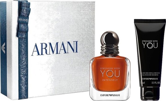 Giorgio Armani Stronger With You Intensely Gavesett 50ml Parfyme og 75ml Dushgel