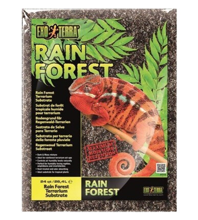 Rainforest Substrate 8.8 L Reptil Bunnmateriale Bunnstrø For Reptiler Exoterra