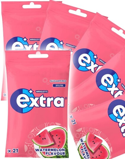30 stk Selvlukkende Poser med Extra Watermelon   Hel Eske 870 gram