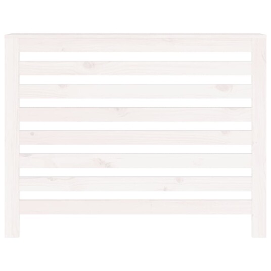 Radiatordeksel hvit 108,5x19x84 cm heltre furu