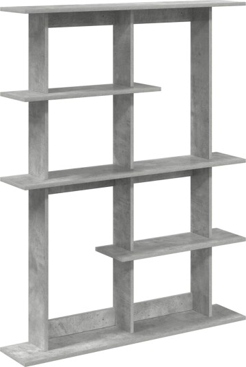 vidaXL Vegghylle Betonggrå 102 x 20 x 130 cm Konstruert tre