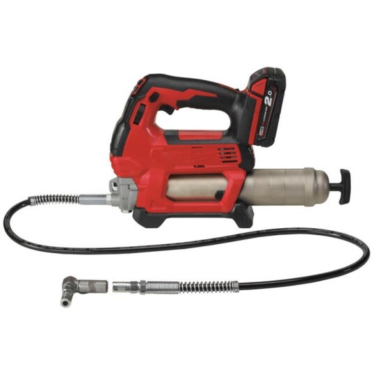 Milwaukee Fettpresse M18 GG-201C 18V, 2.0Ah, med koffert