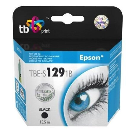 TB Print TBE-S1291B Black Ink (alternative for: Epson T1291) - Blekkpatron Svart TB Print TBE-S1291B Black Ink (alternative for: Epson T1291) - Blekkpatron Svart