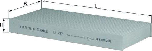 Kupefilter MAHLE LA 237 Kupefilter MAHLE LA 237
