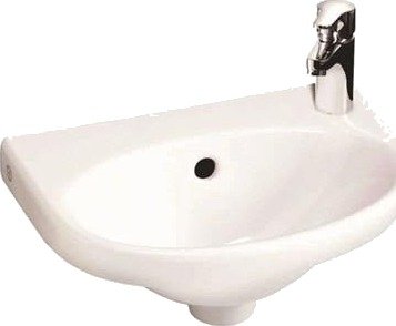 Gustavsberg Nautic 5540 Vaskeservant 400 x 275 mm, uten blandebatteri Blandebatterihull høyre, Baderom