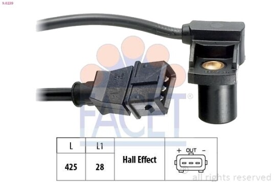 Sensor, kamakselposisjon FACET 9.0239