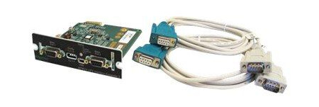 APC Schneider AP9624 UPS Interface Expander 2 - adapter for fjernstyrt administrasjon - SmartSlot - RS-232 x 2