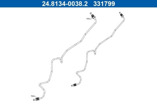 Håndbrekk kabel ATE 24.8134-0038.2