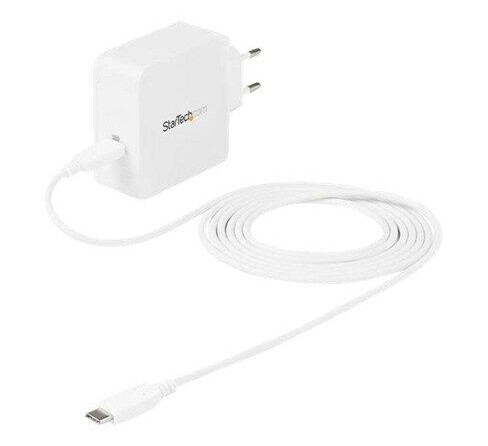 StarTech.com USB C Wall Charger - 60W PD 1m cable - Portable Travel USB Type C Fast Charge Universal Laptop Adapter - USB IF/CE Certified (WCH1CEU) power adapter