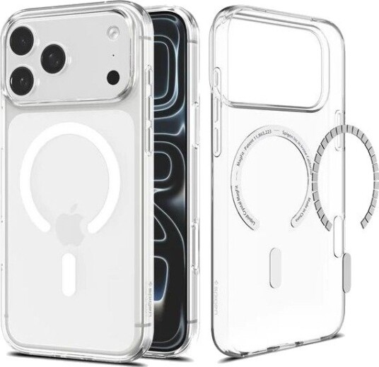 Spigen Liquid Crystal MagSafe Mobildeksel for iPhone 17/18 Pro Max - Transparent Hvit Spigen Liquid Crystal MagSafe Mobildeksel for iPhone 17/18 Pro Max - Transparent Hvit