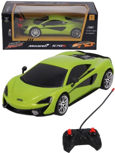 McLaren 570S Radiostyrt bil med lys neongrønn 19 cm