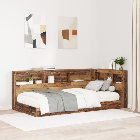  Lagringshodegavl med hylle Gammelt tre 80 cm Konstruert tre