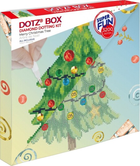 Diamond Dotz Juletre Mosaikksett 6+ År