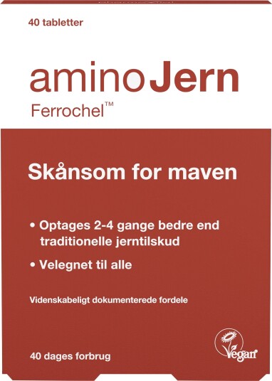 AminoJern Amino Jern 25 Mg - 40 Tabletter AminoJern Amino Jern 25 Mg - 40 Tabletter