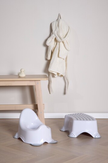 Beemoo Care Anti-Slip Potte og Krakk Hvit Beemoo Care Anti-Slip Potte og Krakk Hvit