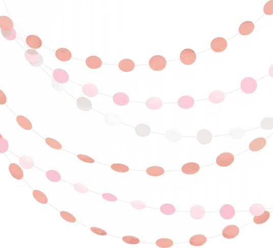 Riethmüller Girlander Sirkler Roségull Blush 6-pakning 670850