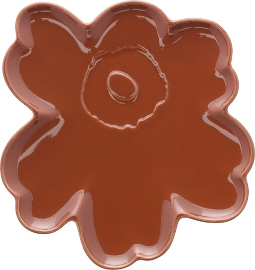 Unikko Shape Tallerken 20 cm Kastanje