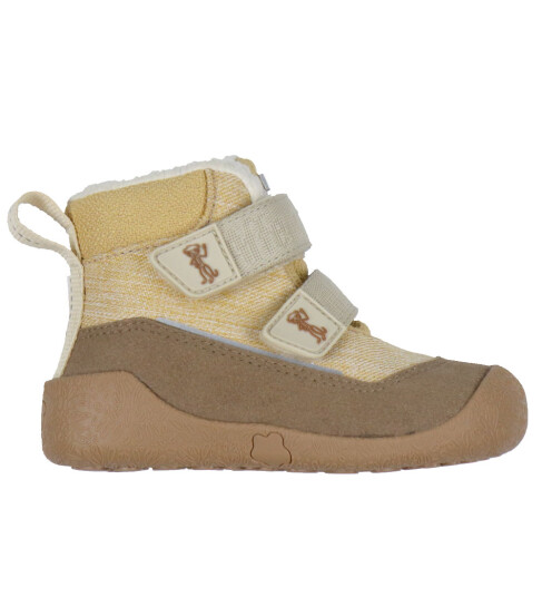Affenzahn Støvler m. Fôr Tex Noos Mid Støvel Snugg 24 Babysko Beige Brun Gul