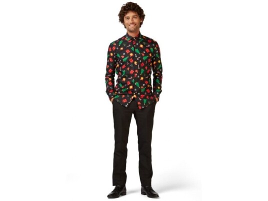 Boland Traciks Juleskjorte Black Icons OSSM-0019-EU41