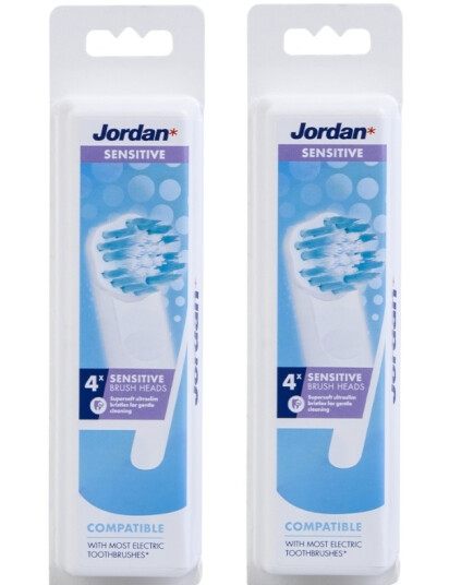 Jordan 2 x Jordan Sensitive Brush Heads 4 Stk. Jordan 2 x Jordan Sensitive Brush Heads 4 Stk.