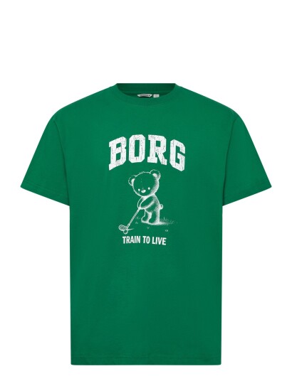 Björn Borg Borg Classic Print T Shirt Green XL