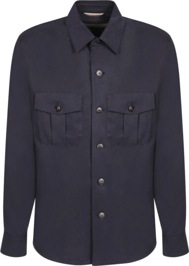 Canali Herre Skjorter Blå 2XL,