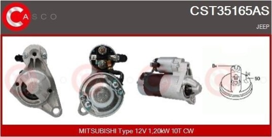 CASCO CST35165AS Starter CASCO CST35165AS Starter