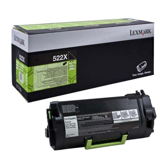 Lexmark 522X BK Toner - 52D2X00 Original - Svart 45000 sider