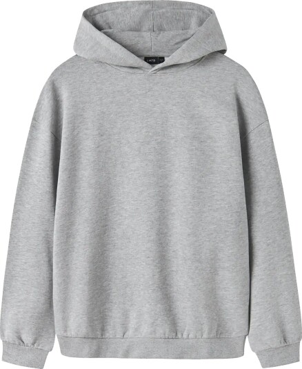 LMTD Nlnnevo Ls L Bru Sweat W. Hood Noos Grey 146 152